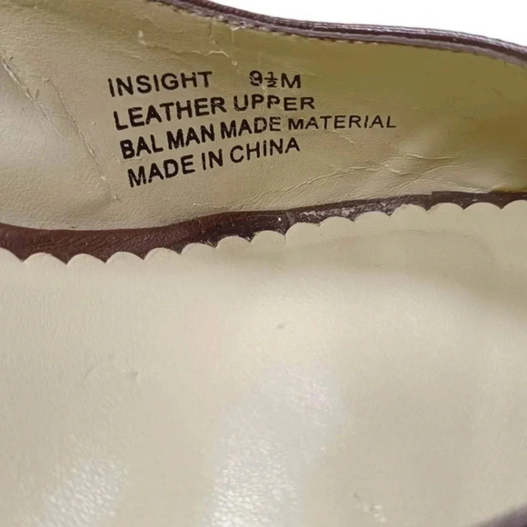 Chinese Laundry Brown Wedge Leather Heels Size 9.5 - Picture 10 of 11